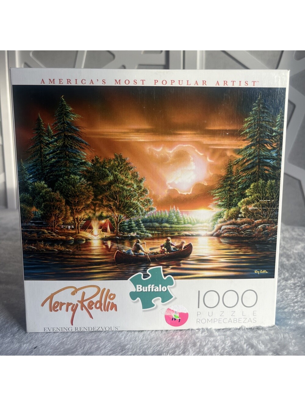 Buffalo Games Terry Redlin Evening Rendezvous 1000 Pc Puzzle RETRO CABIN